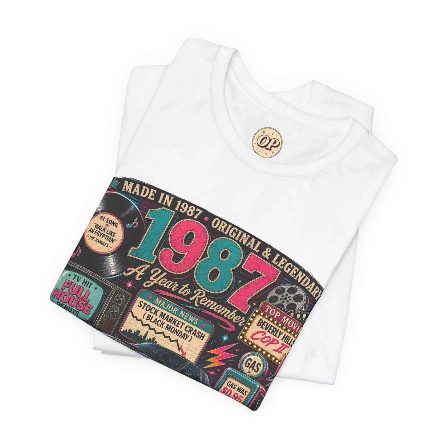 1987 Classic Muscle Car T-Shirt | Born in 1987 Birthday Gift | 39th Birthday Tee for Men & Women