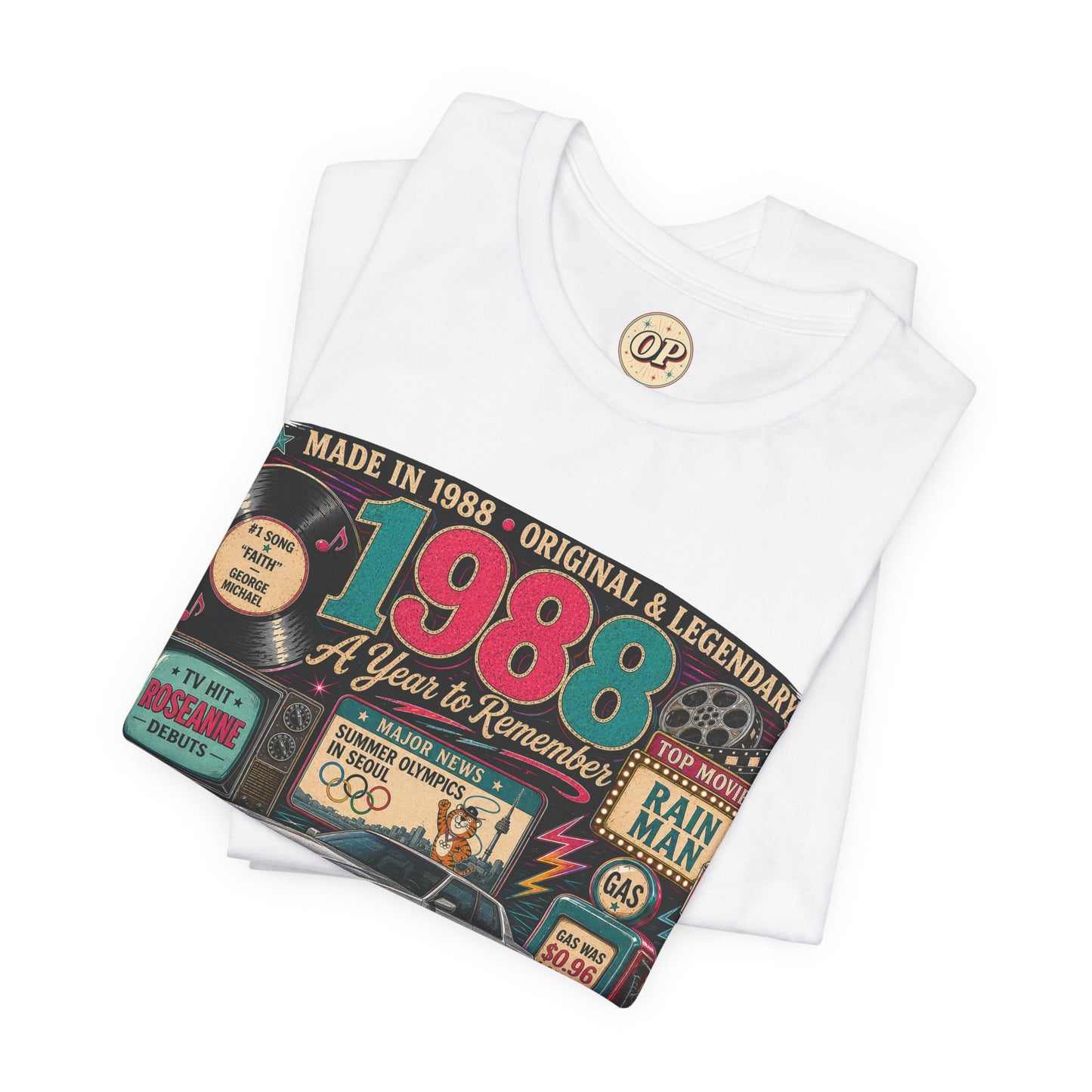 1988 Classic Car T-Shirt | Born in 1988 Birthday Gift | 38th Birthday Tee for Men & Women
