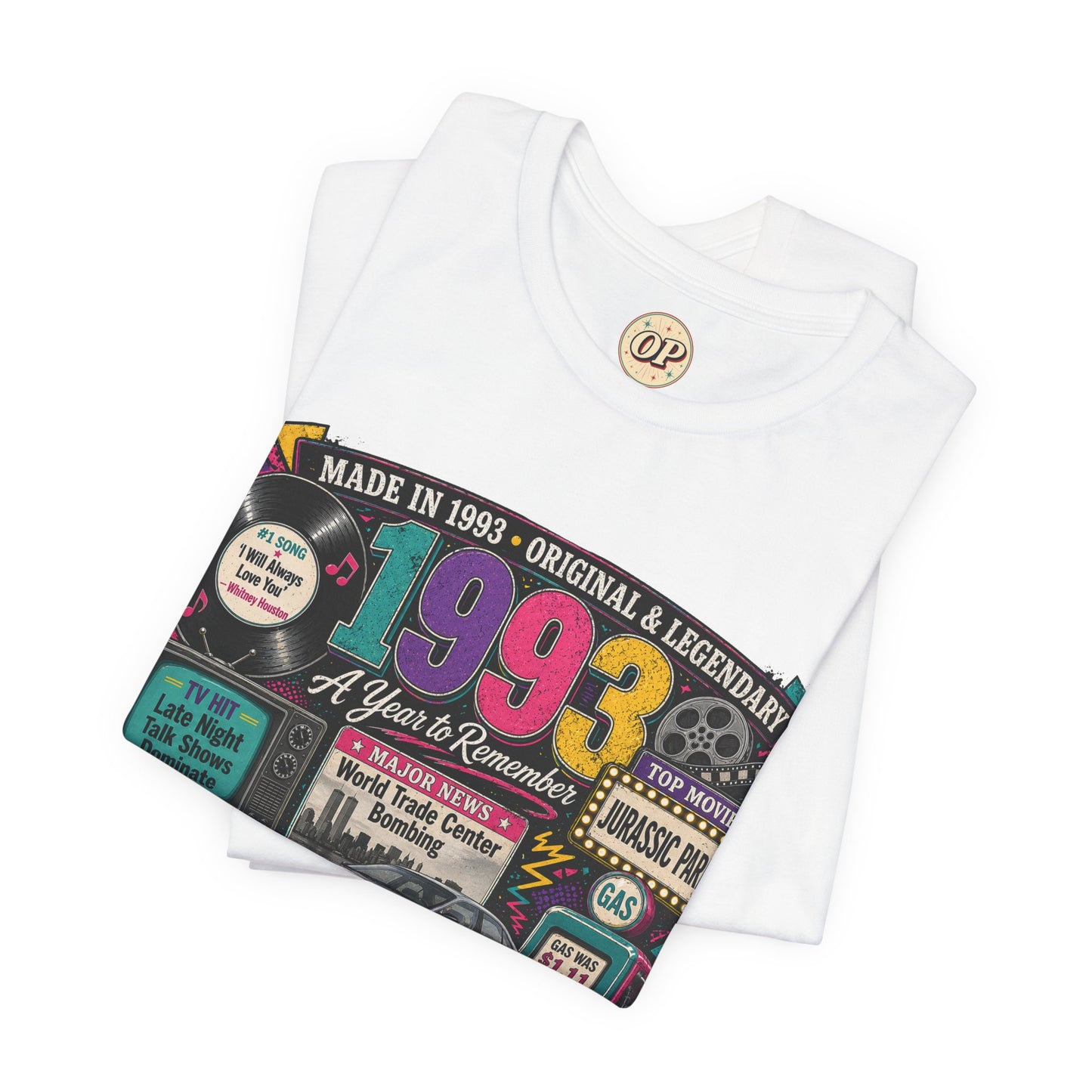 1993 Classic Car T-Shirt | Born in 1993 Birthday Gift | 33rd Birthday Tee for Men & Women