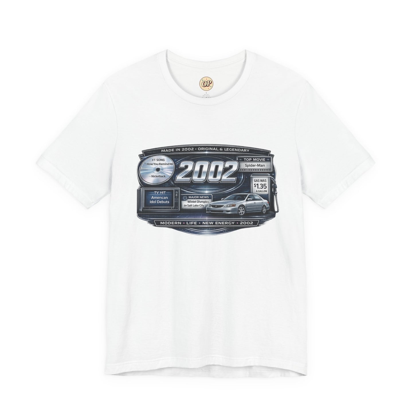 2002 Y2K Classic Car T-Shirt | Born in 2002 Birthday Gift | 24th Birthday Tee for Men & Women