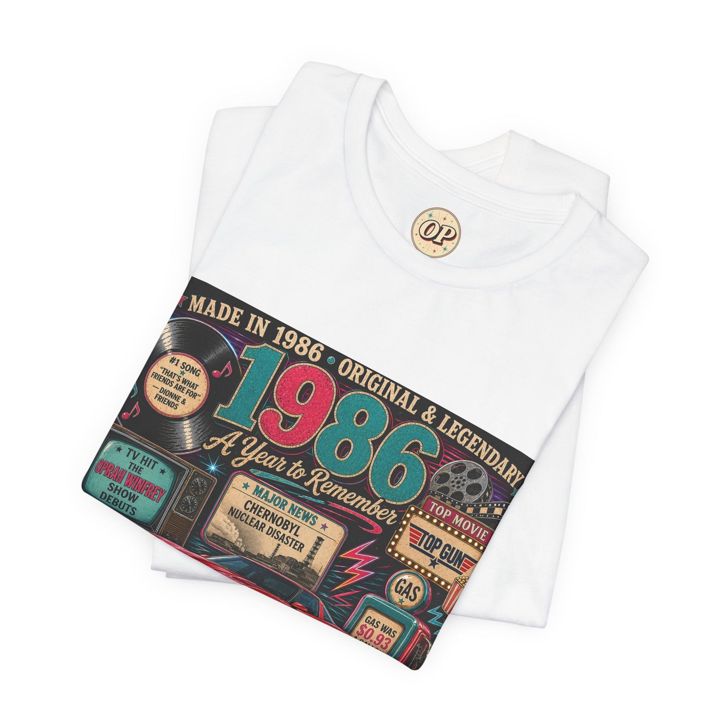 1986 Classic Sports Car T-Shirt | Born in 1986 40th Birthday Gift | Milestone Birthday Tee for Men & Women