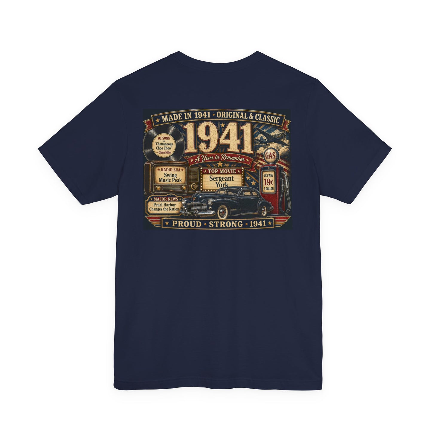 1941 Classic Cadillac T-Shirt | Vintage Born in 1941 Gift | 85th Birthday Retro Tee for Men & Women