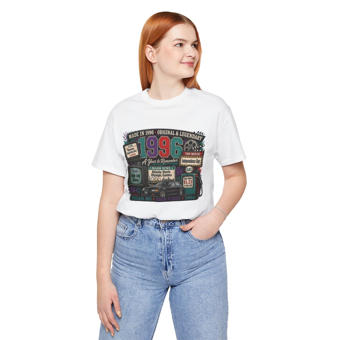 1996 Classic Car T-Shirt | Born in 1996 30th Birthday Gift | Milestone Birthday Tee for Men & Women