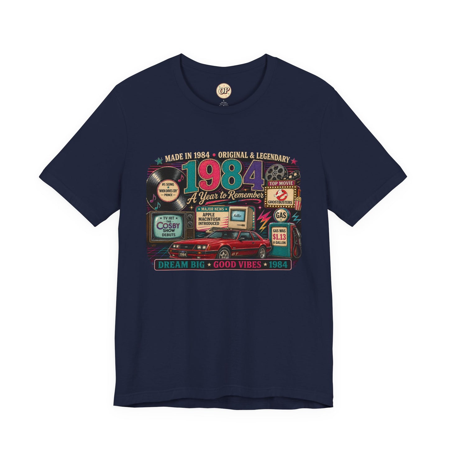 1984 Classic Sports Car T-Shirt | Born in 1984 Birthday Gift | 42nd Birthday Tee for Men & Women