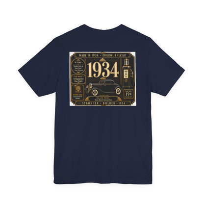 1934 Classic Truck T-Shirt | Vintage Born in 1934 Gift | 92nd Birthday Retro Tee for Men & Women