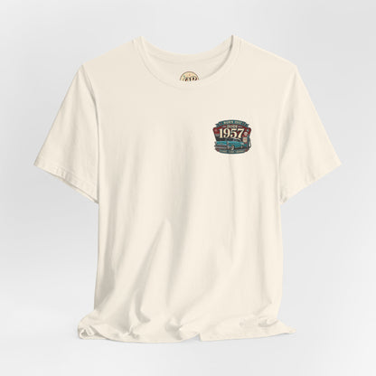 1957 Chevrolet Bel Air T-Shirt | Vintage Born in 1957 Gift | 69th Birthday Retro Tee for Men & Women