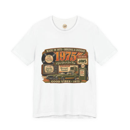 1975 Mustang II T-Shirt | Born in 1975 Birthday Gift | 51st Birthday Tee for Men & Women