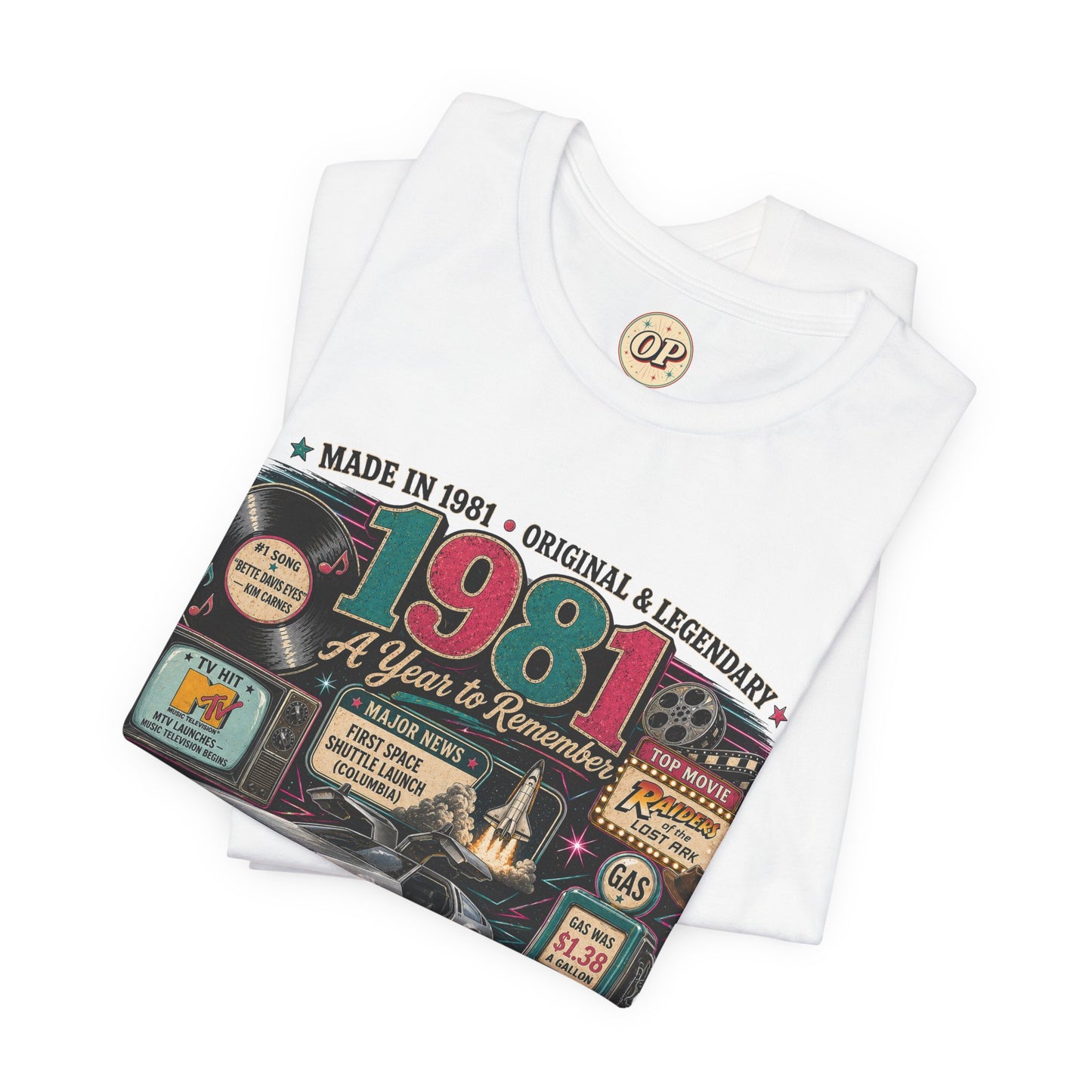1981 Classic Sports Car T-Shirt | Born in 1981 Birthday Gift | 45th Birthday Tee for Men & Women