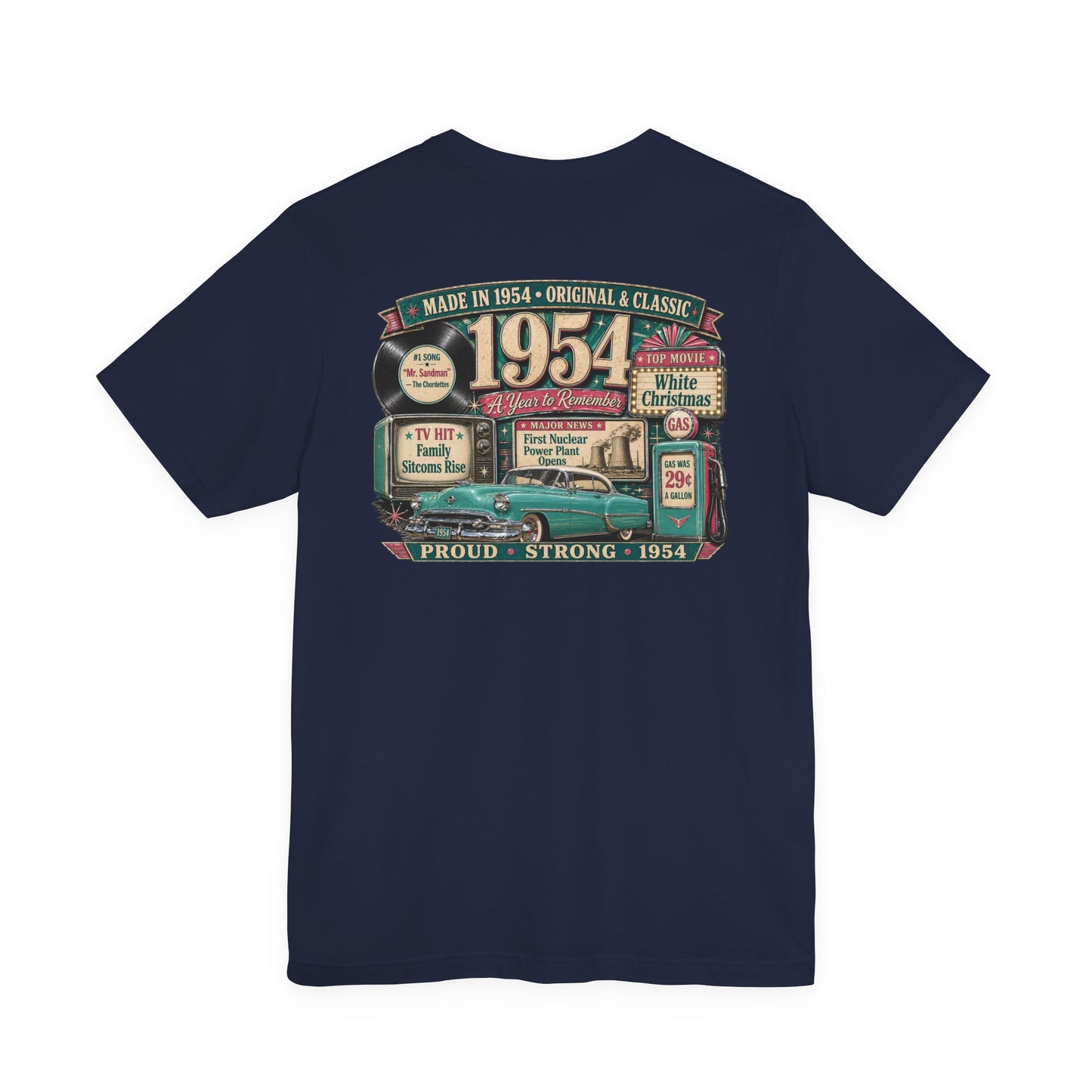 1954 Oldsmobile 88 T-Shirt | Vintage Born in 1954 Gift | 72nd Birthday Retro Tee for Men & Women