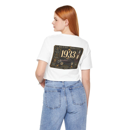 1933 Classic Truck T-Shirt | Vintage Born in 1933 Gift | 93rd Birthday Retro Tee for Men & Women