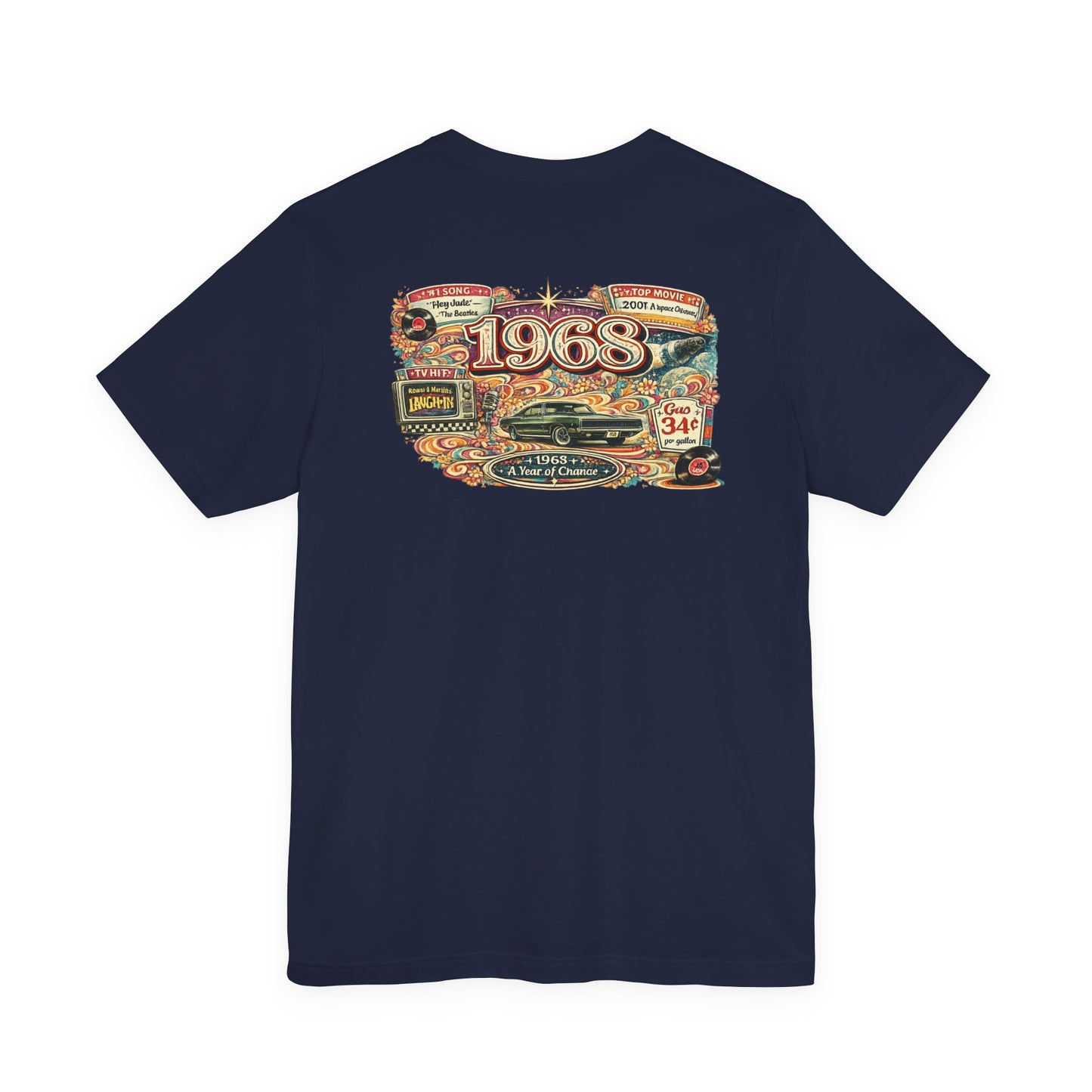1968 Charger T-Shirt | Vintage Born in 1968 Gift | 58th Birthday Retro Tee for Men & Women