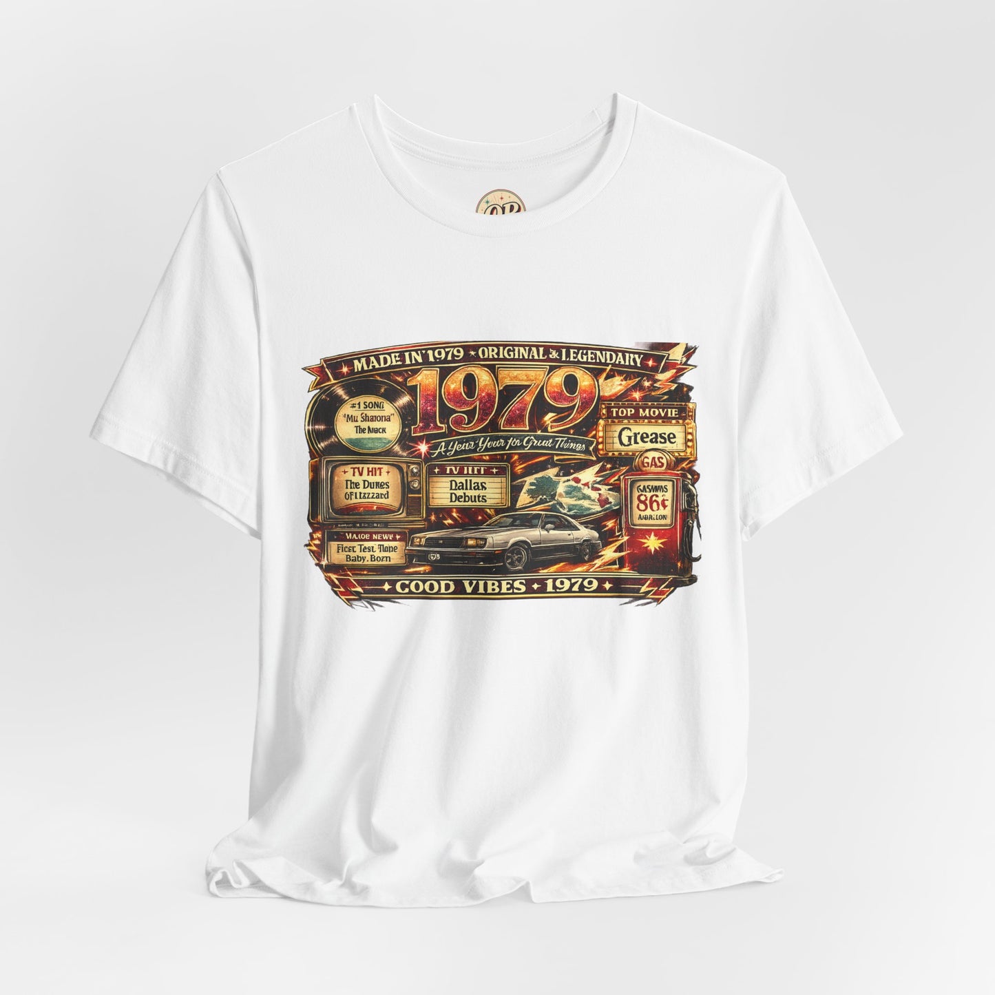 1979 Mustang T-Shirt | Born in 1979 Birthday Gift | 47th Birthday Tee for Men & Women