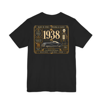 1938 Buick Y-Job T-Shirt | Vintage Born in 1938 Gift | 88th Birthday Retro Tee for Men & Women