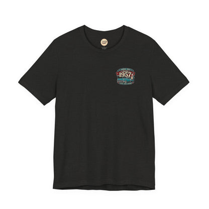 1957 Chevrolet Bel Air T-Shirt | Vintage Born in 1957 Gift | 69th Birthday Retro Tee for Men & Women