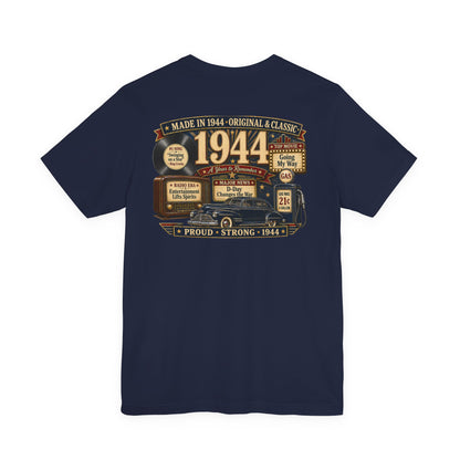 1944 Luxury Liner T-Shirt | Vintage Born in 1944 Gift | 82nd Birthday Retro Tee for Men & Women