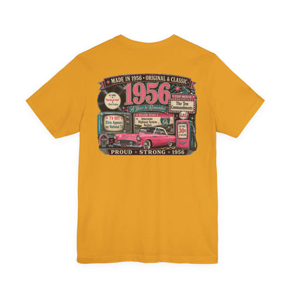 1956 Thunderbird T-Shirt | Vintage Born in 1956 Gift | 70th Birthday Retro Tee for Men & Women