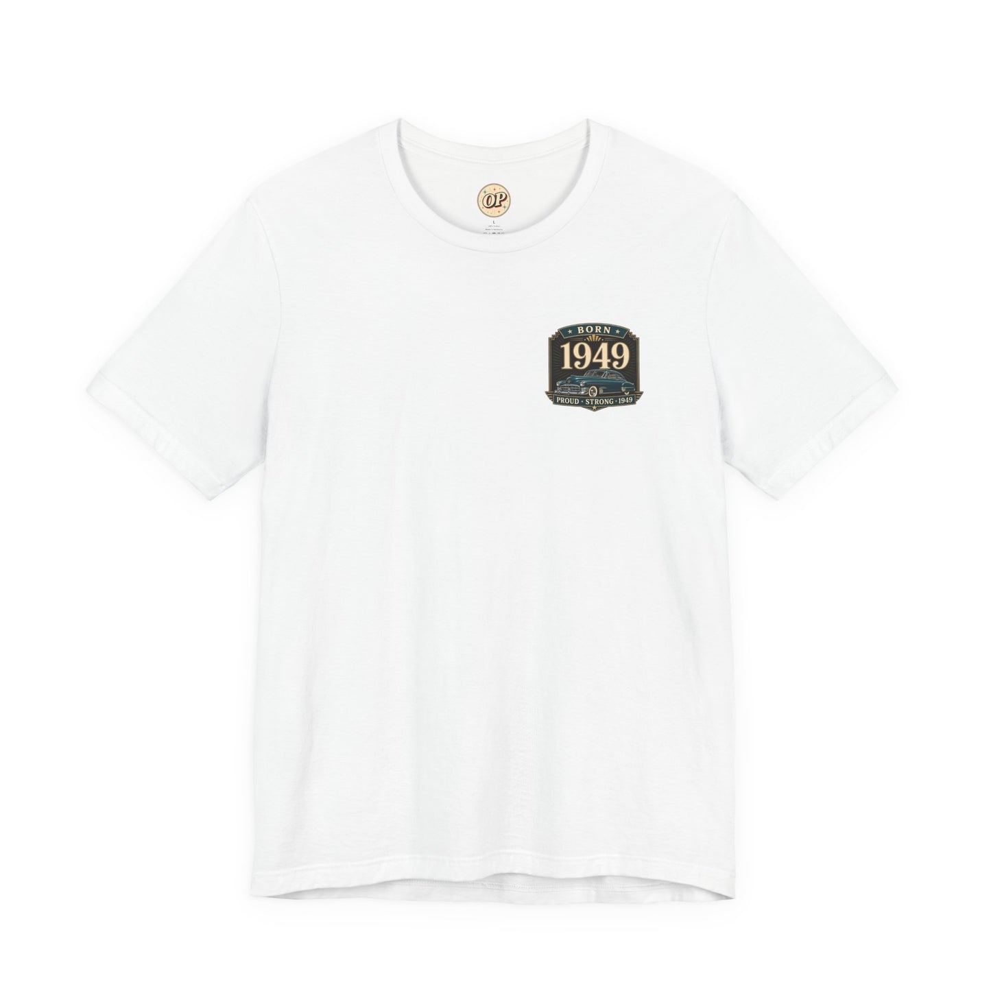 1949 Cadillac T-Shirt | Vintage Born in 1949 Gift | 77th Birthday Retro Tee for Men & Women