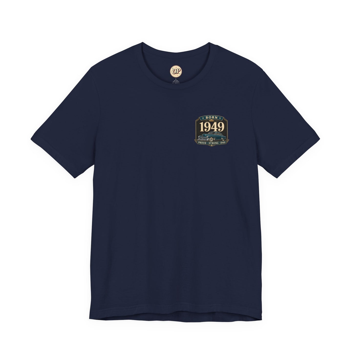 1949 Cadillac T-Shirt | Vintage Born in 1949 Gift | 77th Birthday Retro Tee for Men & Women