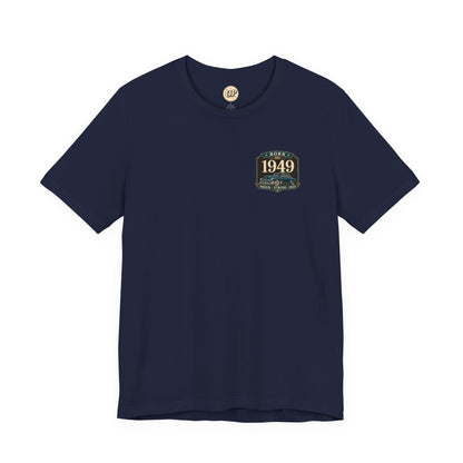 1949 Cadillac T-Shirt | Vintage Born in 1949 Gift | 77th Birthday Retro Tee for Men & Women