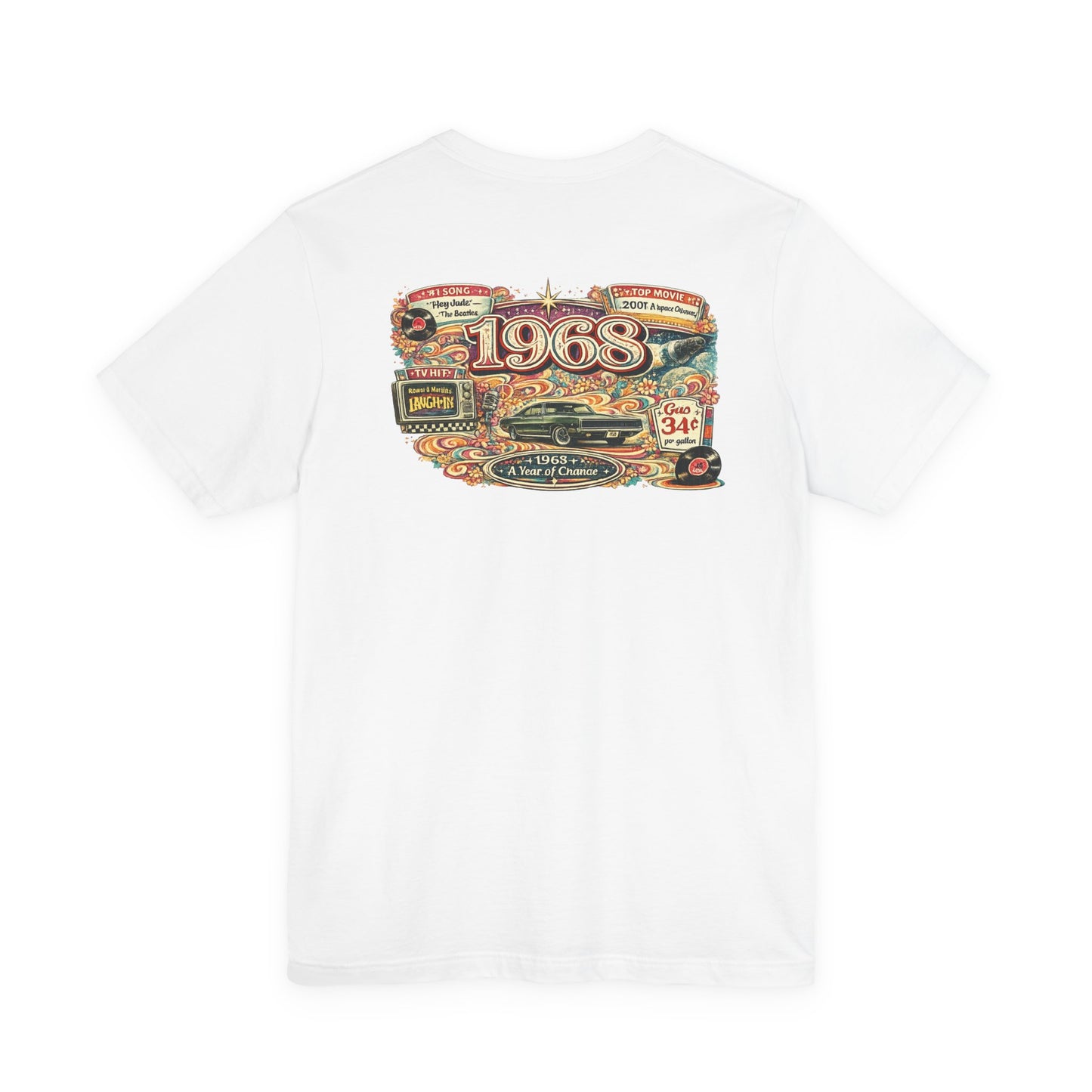 1968 Charger T-Shirt | Vintage Born in 1968 Gift | 58th Birthday Retro Tee for Men & Women