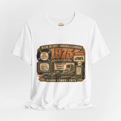 1975 Mustang II T-Shirt | Born in 1975 Birthday Gift | 51st Birthday Tee for Men & Women