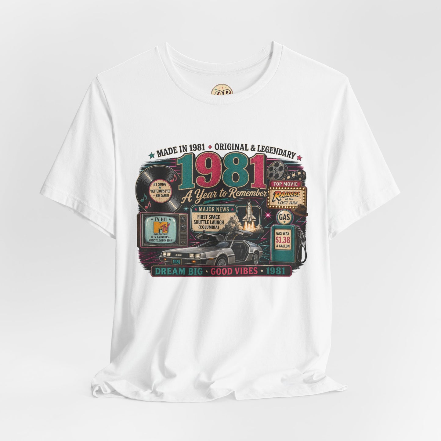 1981 Classic Sports Car T-Shirt | Born in 1981 Birthday Gift | 45th Birthday Tee for Men & Women