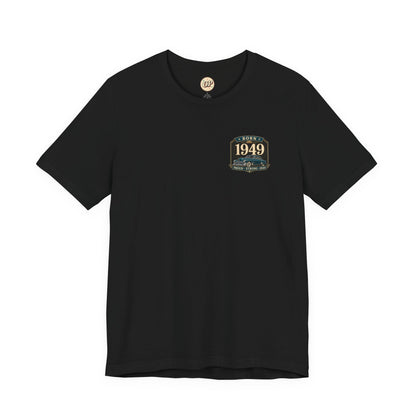1949 Cadillac T-Shirt | Vintage Born in 1949 Gift | 77th Birthday Retro Tee for Men & Women