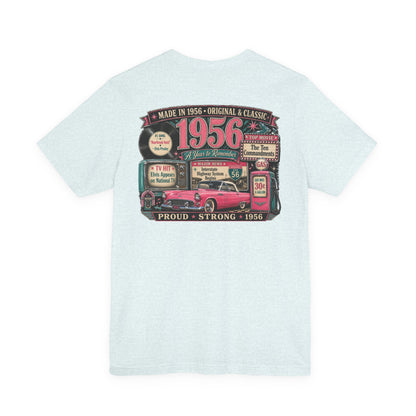 1956 Thunderbird T-Shirt | Vintage Born in 1956 Gift | 70th Birthday Retro Tee for Men & Women