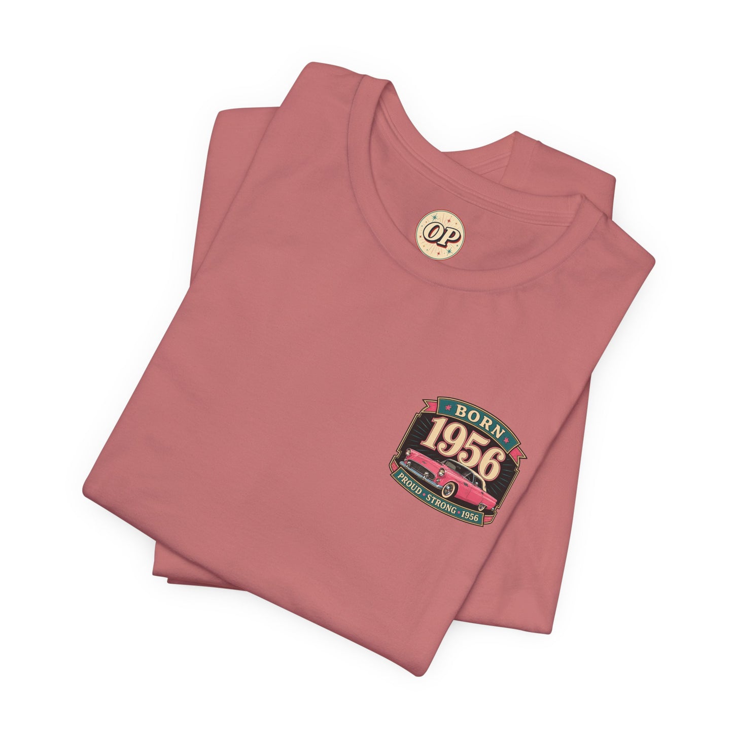 1956 Thunderbird T-Shirt | Vintage Born in 1956 Gift | 70th Birthday Retro Tee for Men & Women