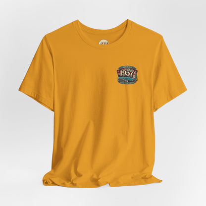 1957 Chevrolet Bel Air T-Shirt | Vintage Born in 1957 Gift | 69th Birthday Retro Tee for Men & Women