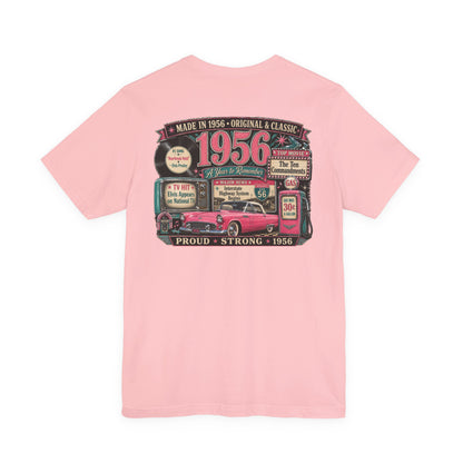 1956 Thunderbird T-Shirt | Vintage Born in 1956 Gift | 70th Birthday Retro Tee for Men & Women