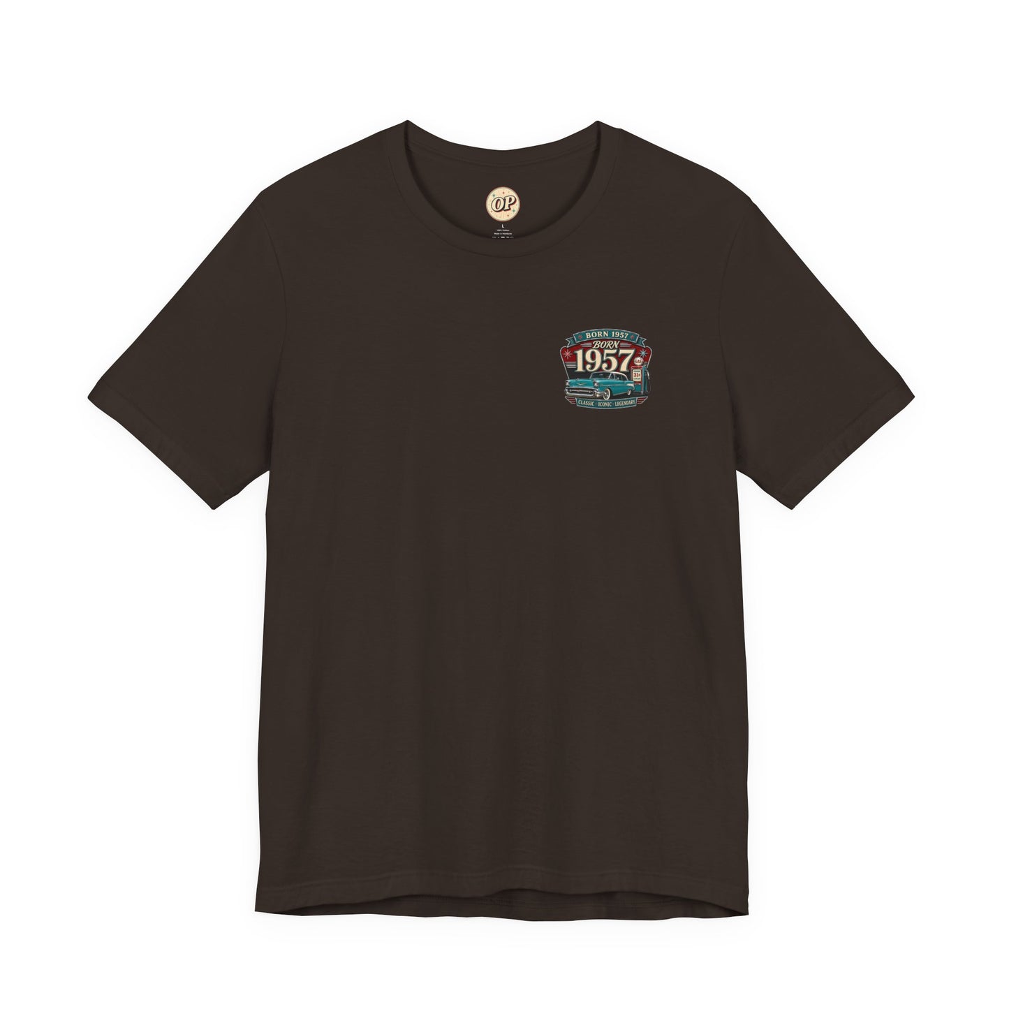 1957 Chevrolet Bel Air T-Shirt | Vintage Born in 1957 Gift | 69th Birthday Retro Tee for Men & Women