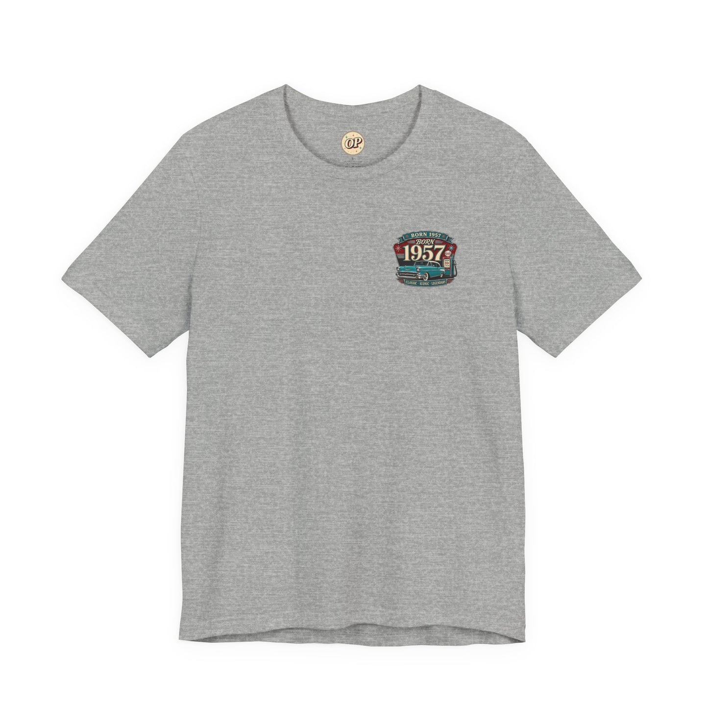1957 Chevrolet Bel Air T-Shirt | Vintage Born in 1957 Gift | 69th Birthday Retro Tee for Men & Women