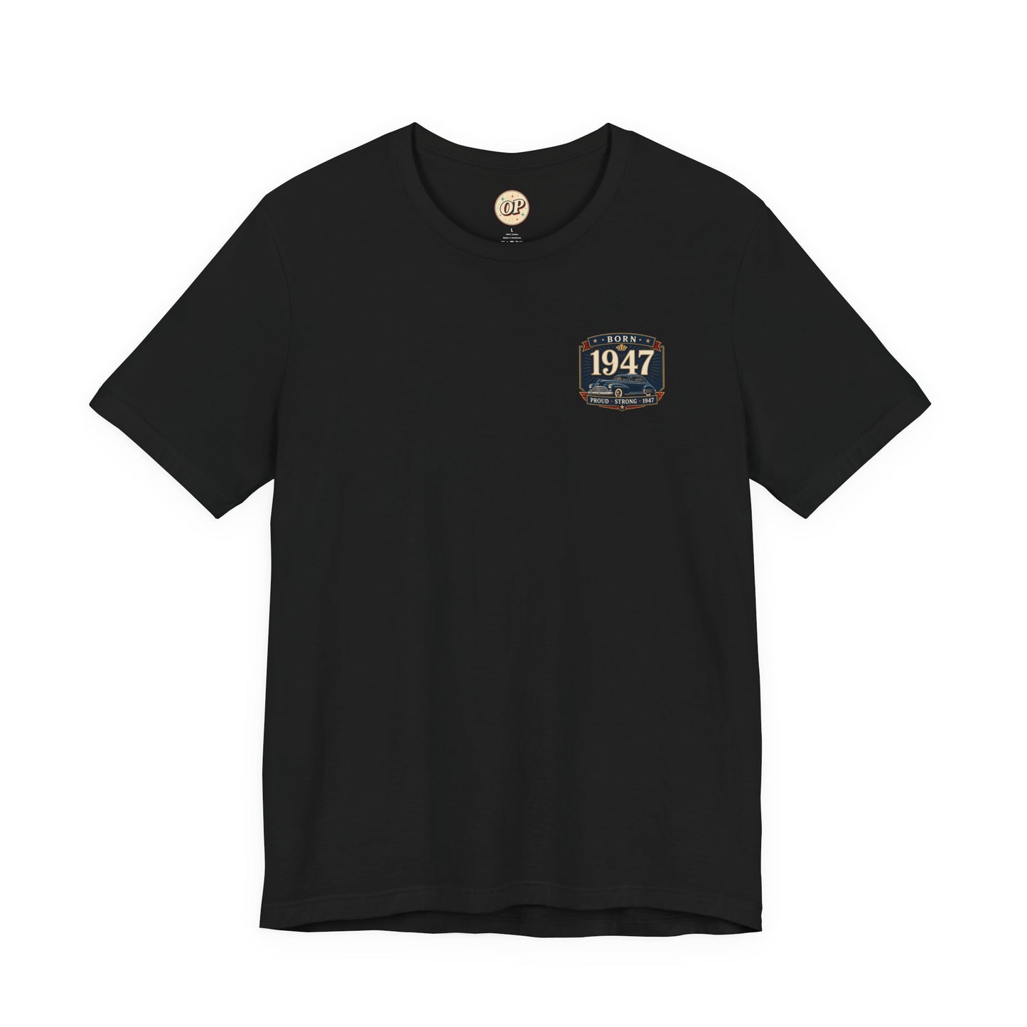 1947 Fleetline T-Shirt | Vintage Born in 1947 Gift | 79th Birthday Retro Tee for Men & Women