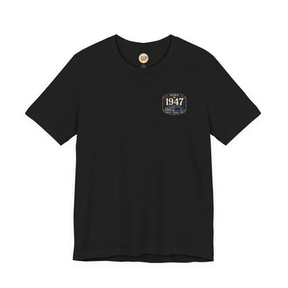 1947 Fleetline T-Shirt | Vintage Born in 1947 Gift | 79th Birthday Retro Tee for Men & Women