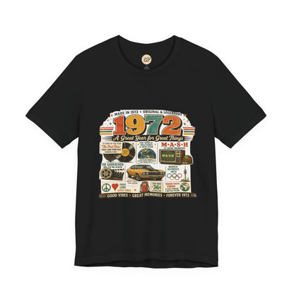 1972 Muscle Car T-Shirt | Born in 1972 Birthday Gift | 54th Birthday Tee for Men & Women