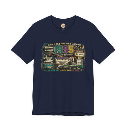 1995 Classic Car T-Shirt | Born in 1995 Birthday Gift | 31st Birthday Tee for Men & Women