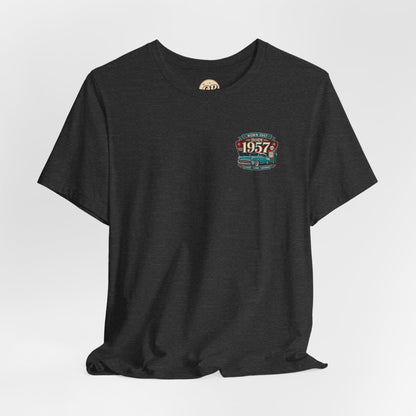 1957 Chevrolet Bel Air T-Shirt | Vintage Born in 1957 Gift | 69th Birthday Retro Tee for Men & Women