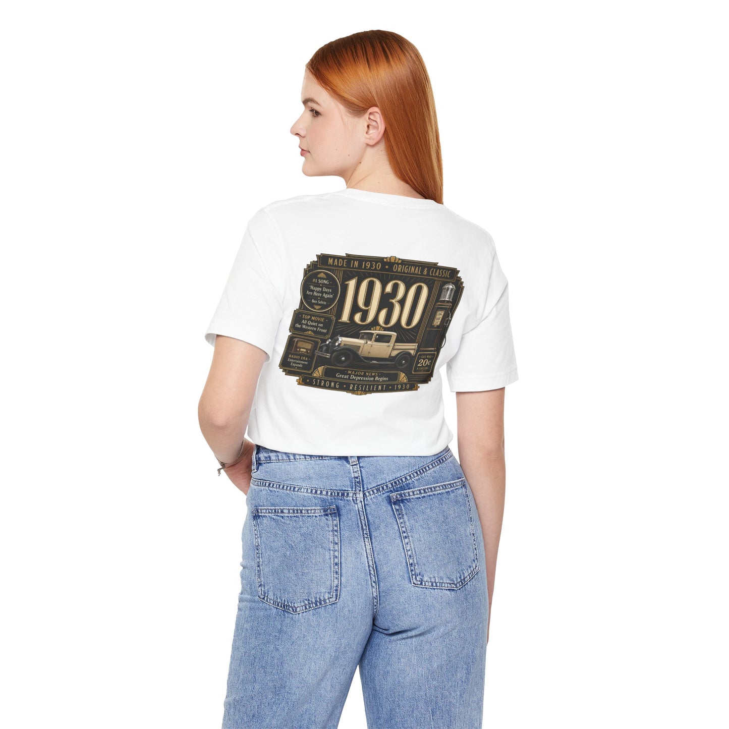 1930 Classic Truck T-Shirt | Vintage Born in 1930 Gift | 96th Birthday Retro Tee for Men & Women