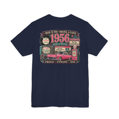 1956 Thunderbird T-Shirt | Vintage Born in 1956 Gift | 70th Birthday Retro Tee for Men & Women