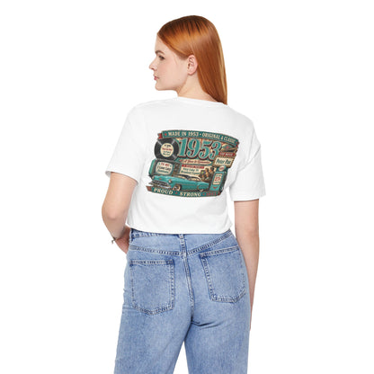 1953 Chevrolet T-Shirt | Vintage Born in 1953 Gift | 73rd Birthday Retro Tee for Men & Women