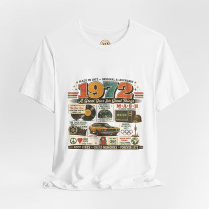 1972 Muscle Car T-Shirt | Born in 1972 Birthday Gift | 54th Birthday Tee for Men & Women