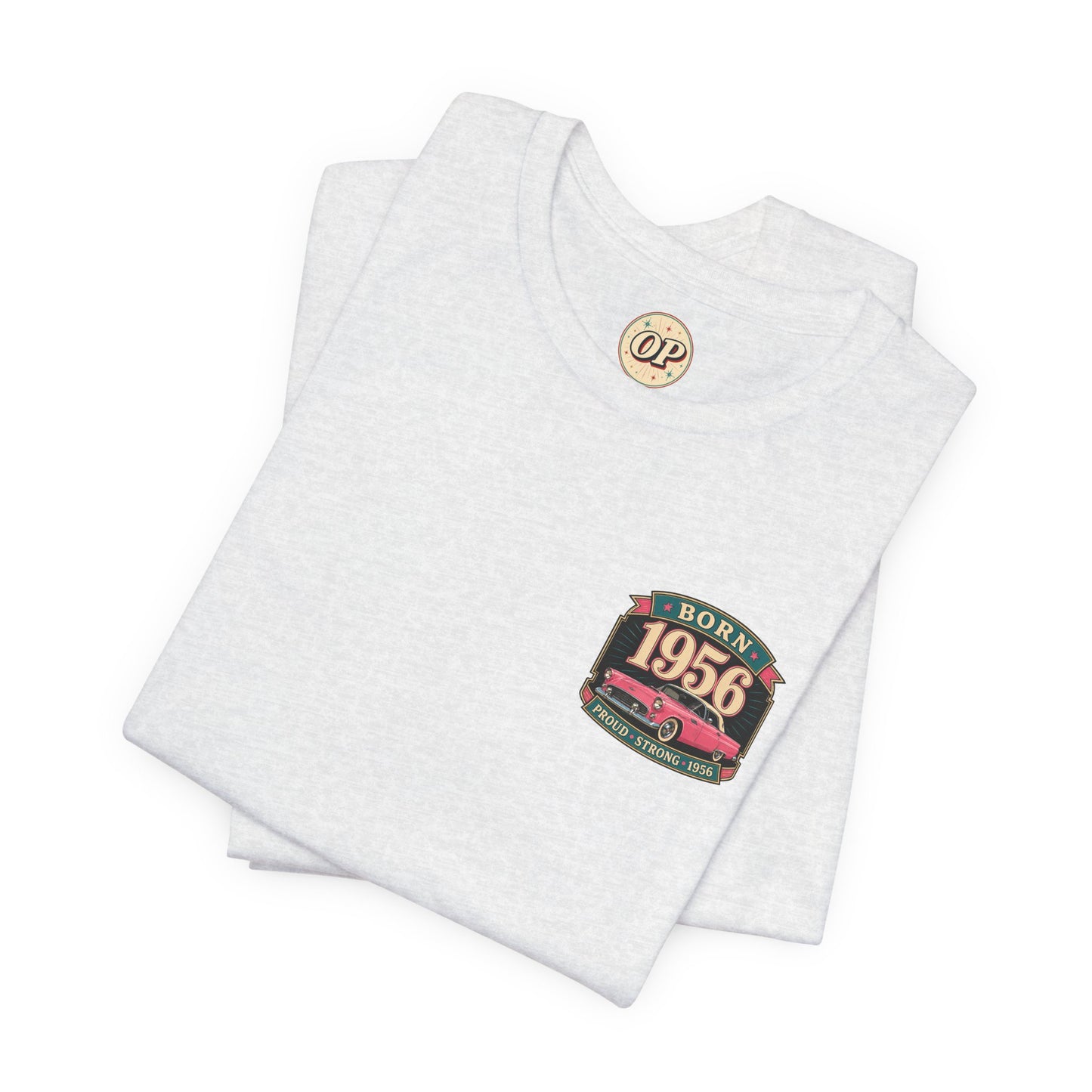 1956 Thunderbird T-Shirt | Vintage Born in 1956 Gift | 70th Birthday Retro Tee for Men & Women