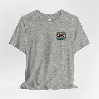 1957 Chevrolet Bel Air T-Shirt | Vintage Born in 1957 Gift | 69th Birthday Retro Tee for Men & Women
