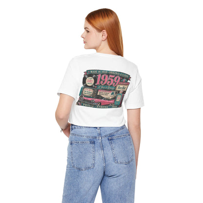 1959 Cadillac T-Shirt | Vintage Born in 1959 Gift | 67th Birthday Retro Tee for Men & Women