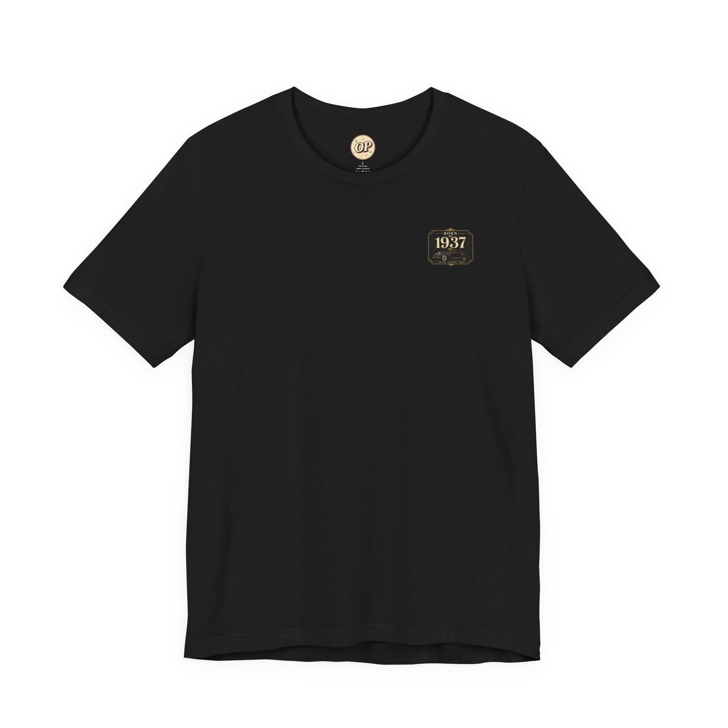 1937 Delahaye 135 Coupe T-Shirt | Vintage Born in 1937 Gift | 89th Birthday Retro Tee for Men & Women
