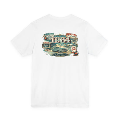 1964 Mustang T-Shirt | Vintage Born in 1964 Gift | 62nd Birthday Retro Tee for Men & Women