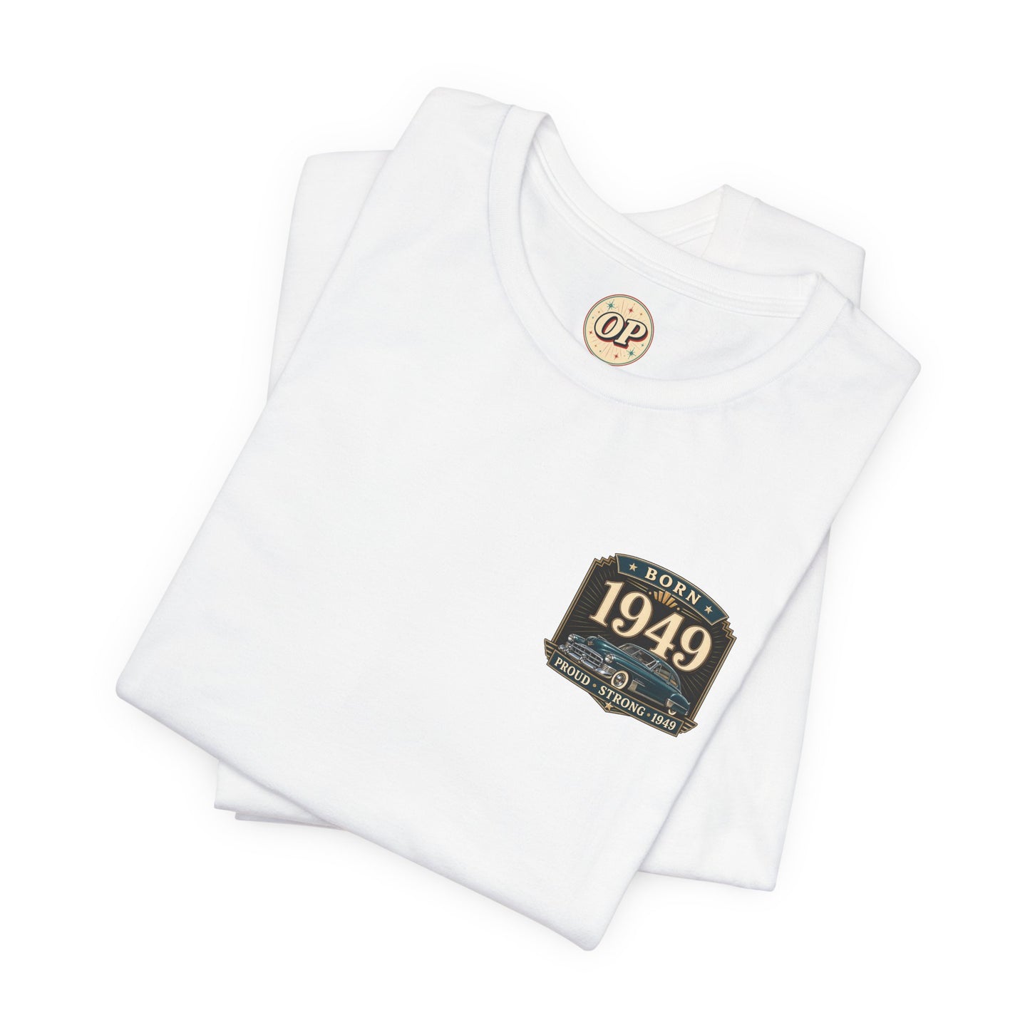 1949 Cadillac T-Shirt | Vintage Born in 1949 Gift | 77th Birthday Retro Tee for Men & Women