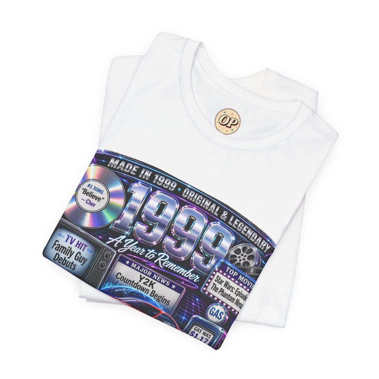 1999 Classic Sports Car T-Shirt | Born in 1999 Birthday Gift | 27th Birthday Tee for Men & Women