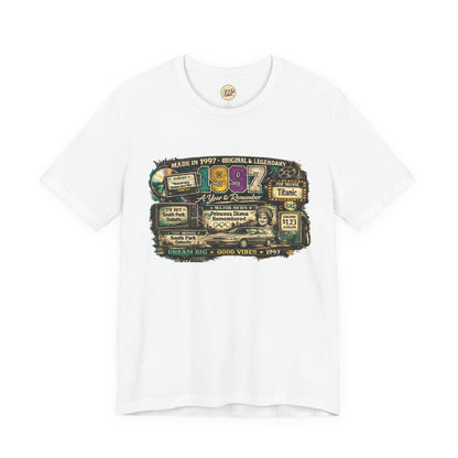 1997 Classic Car T-Shirt | Born in 1997 Birthday Gift | 29th Birthday Tee for Men & Women